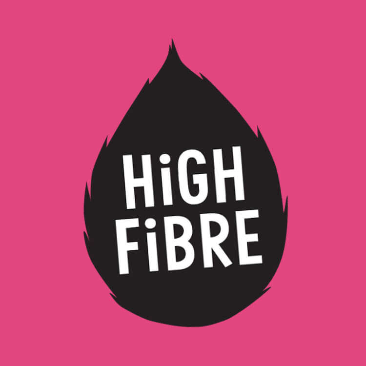 Wallaroo organic toasted coconut chips are high in fibre