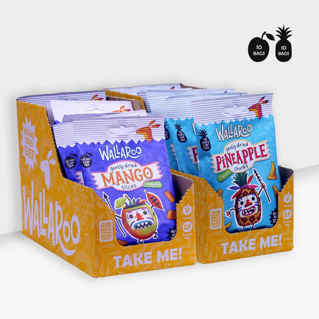 Dried Pineapple and Dried Mango bundle boxes