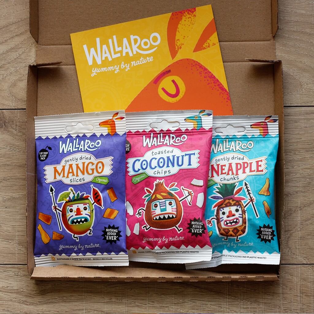 Wallaroo Organic dried fruit taster pack